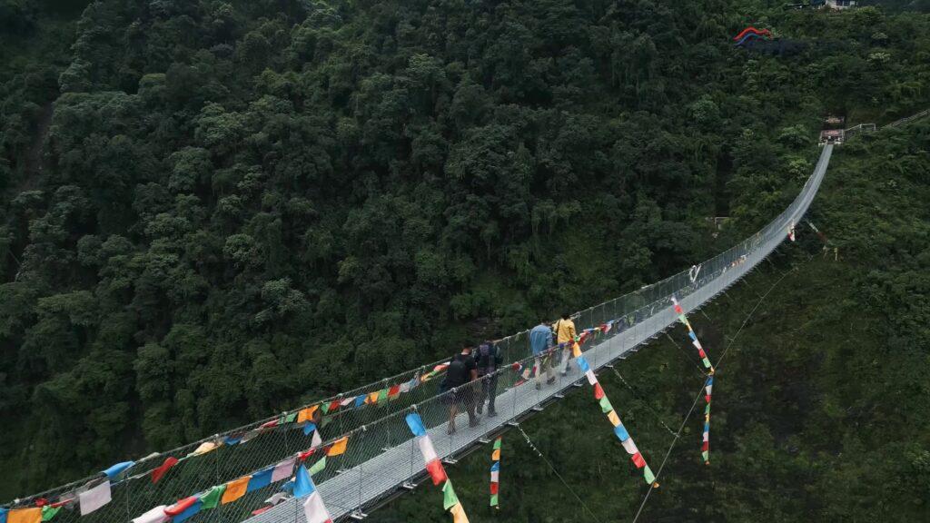 Jhinu danda suspension bridge