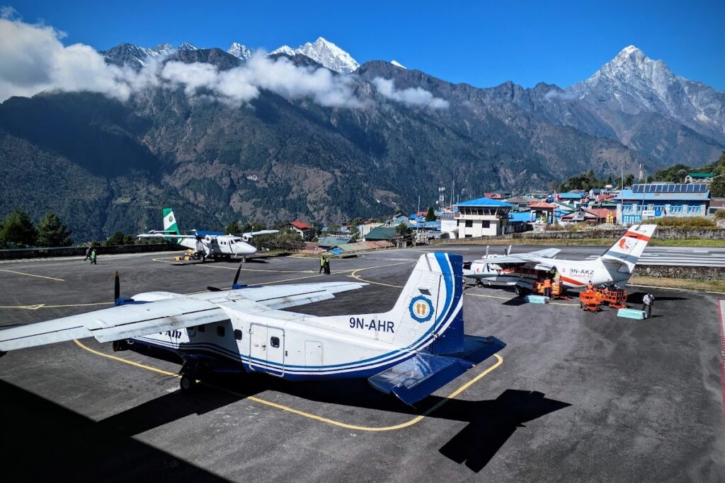Flight at Lukla Airport - Mera Peak Expedition